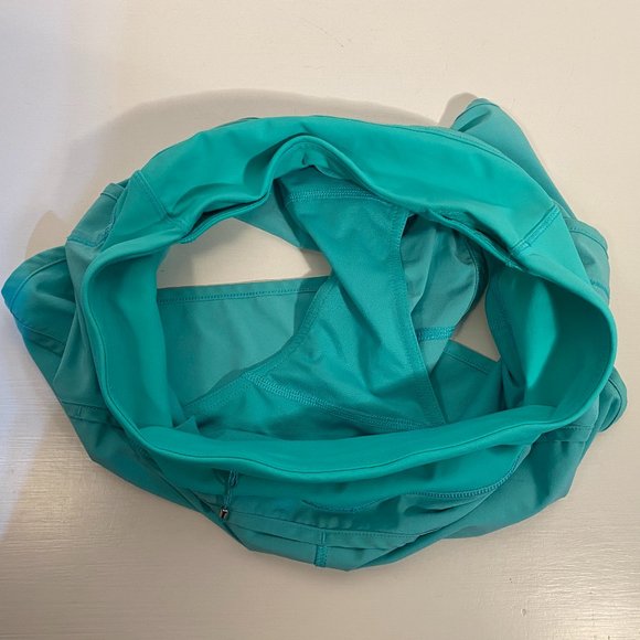 Lululemon Teal Athletic Shorts Women Size 4 - Picture 3 of 4